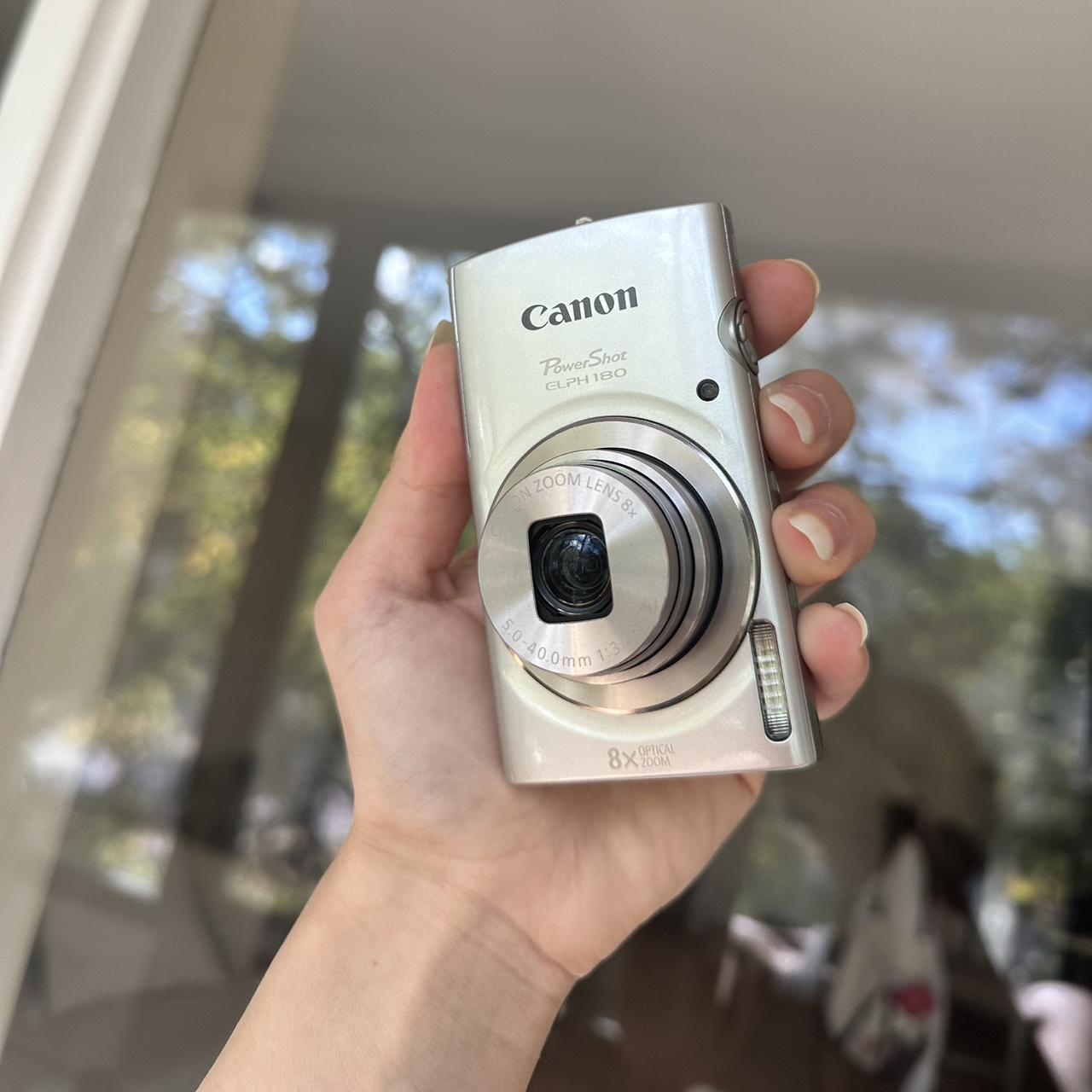 Silver Canon Powershot Elph 180 Digital Camera