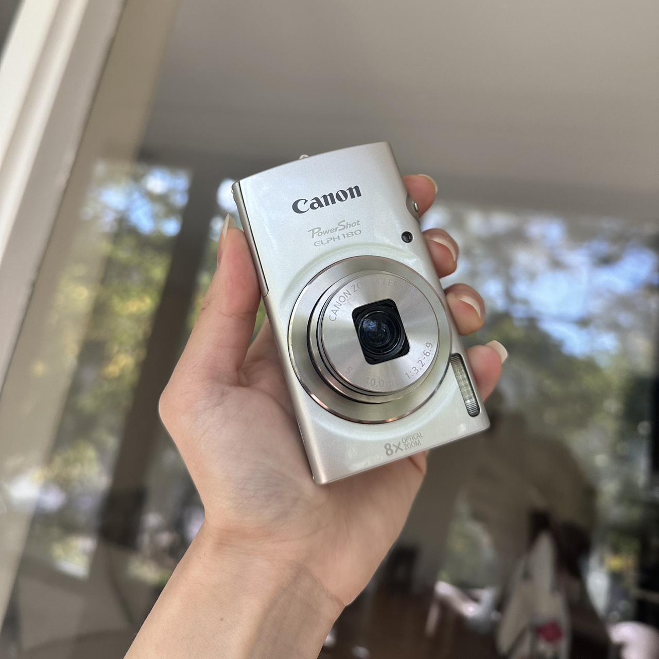 Silver Canon Powershot Elph 180 Digital Camera
