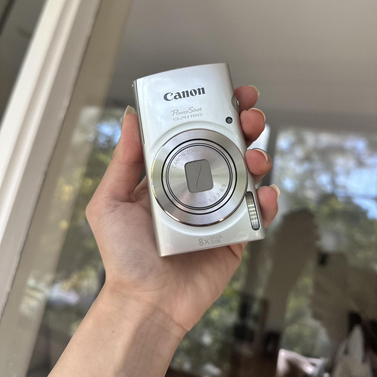 Silver Canon Powershot Elph 180 Digital Camera